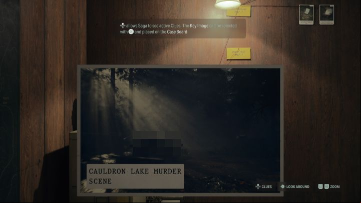 2 - Alan Wake 2: The murder site scene at Cauldron Lake puzzle - Main storyline - Alan Wake 2 Guide