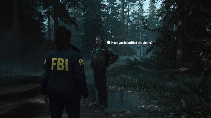 5 - Alan Wake 2: The murder site scene at Cauldron Lake puzzle - Main storyline - Alan Wake 2 Guide