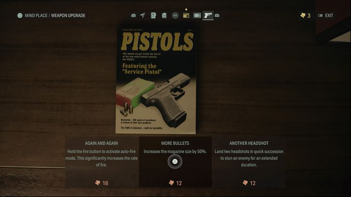 Many of the available upgrades will force you to assume a certain approach to combat, or will carry some additional restrictions that weren't previously there - Alan Wake 2: Best Weapon Upgrades - Basics - Alan Wake 2 Guide