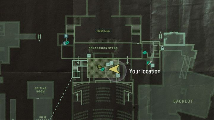 Another echo can be found in a small room behind the row of seats in the cinema hall - Alan Wake 2: All Echoes - Alan - Initiation - Alan Wake - Alan Wake 2 Guide