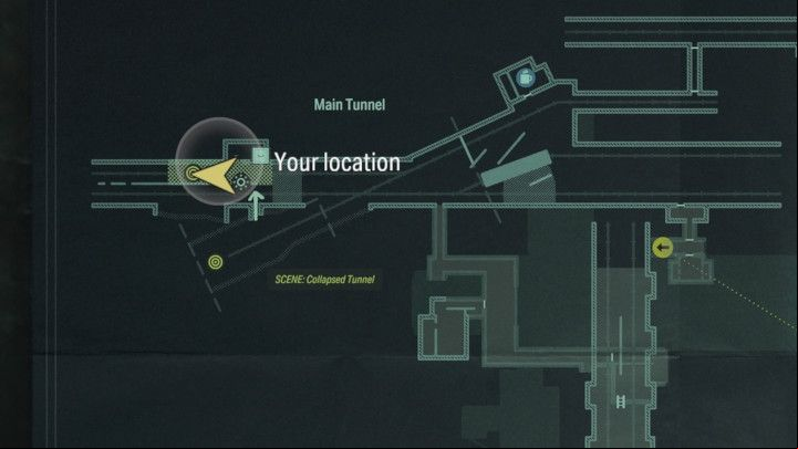 Second Echo in Collapsed Tunnel is found in one of the side tunnels - Alan Wake 2: All Echoes - Alan - Initiation - Alan Wake - Alan Wake 2 Guide