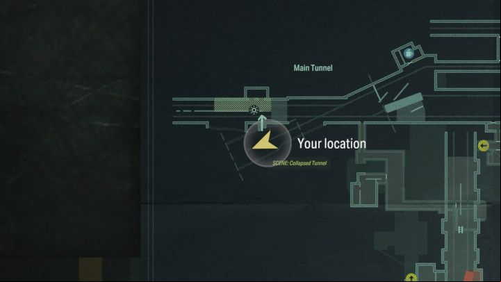 After reaching the Collapsed Tunnel area, look for the Echo by pointing the camera directly to the pile of rubble - Alan Wake 2: All Echoes - Alan - Initiation - Alan Wake - Alan Wake 2 Guide