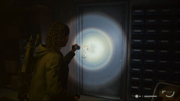 1 - Alan Wake 2: Padlock puzzle in Kalevala Knights Workshop in Watery - Main storyline - Alan Wake 2 Guide
