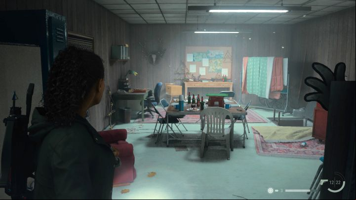 6 - Alan Wake 2: Padlock puzzle in Kalevala Knights Workshop in Watery - Main storyline - Alan Wake 2 Guide