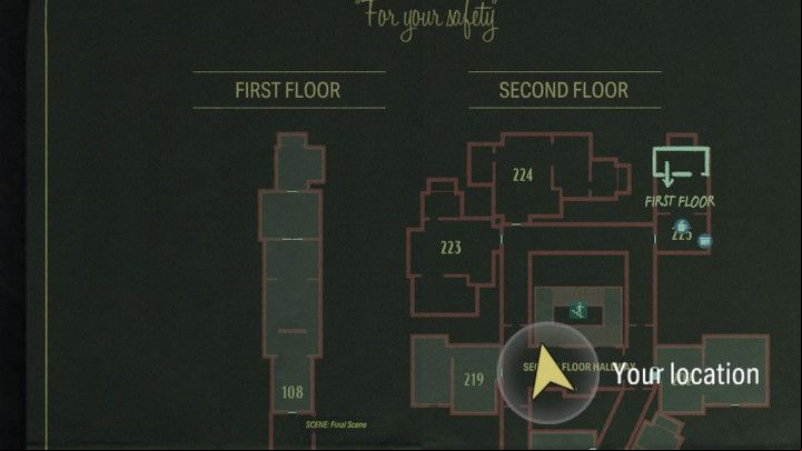 Head towards the central part of the 2nd floor of the hotel - Alan Wake 2: All Words of Power - Alan - Initiation - Alan Wake - Alan Wake 2 Guide