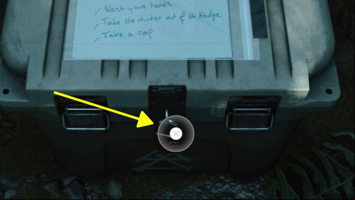 You can find this box at the earliest after making enough progress in Return 2 - Alan Wake 2: All Cult Stashes in Cauldron Lake - Cult Stashes - Alan Wake 2 Guide