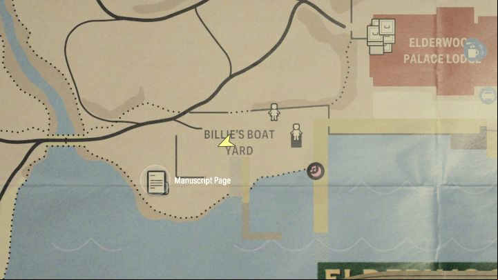 You can find this Page south-west from Billie's Boat Yard in Bright Falls region - Alan Wake 2: All Manuscript Pages - Return 5-7 - Return - Saga Anderson - Alan Wake 2 Guide
