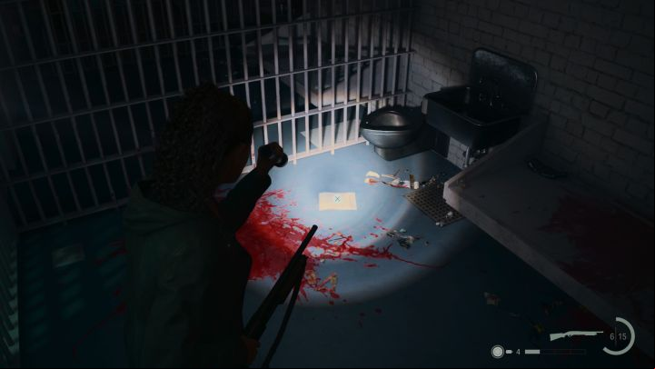 This Manuscript Page is in one of the cells in Sherrif's Station - Alan Wake 2: All Manuscript Pages - Return 5-7 - Return - Saga Anderson - Alan Wake 2 Guide