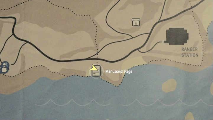 This Page is in southern beach of Bunker Woods in the Bright Falls region - Alan Wake 2: All Manuscript Pages - Return 5-7 - Return - Saga Anderson - Alan Wake 2 Guide
