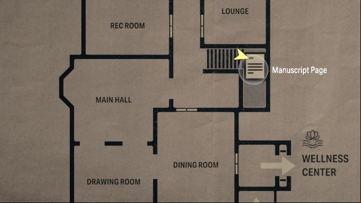 You can find this Page on the stairs in Valhalla Nursing Home - Alan Wake 2: All Manuscript Pages - Return 5-7 - Return - Saga Anderson - Alan Wake 2 Guide