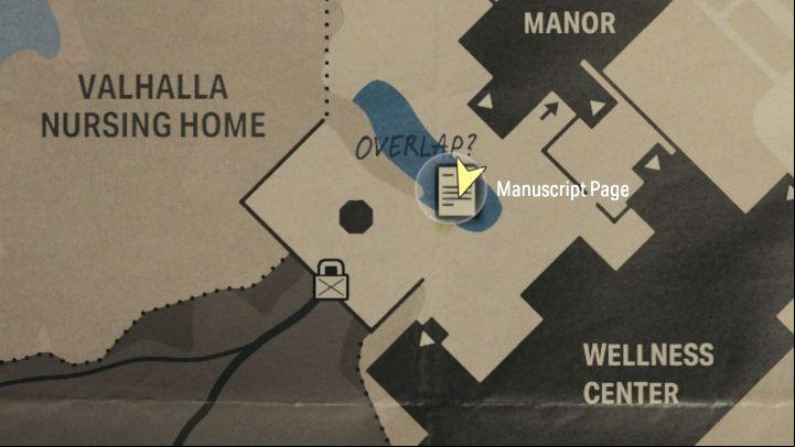 Look for this page in Overlap in Valhalla Nursing Home after you defeat the location boss - Alan Wake 2: All Manuscript Pages - Return 5-7 - Return - Saga Anderson - Alan Wake 2 Guide