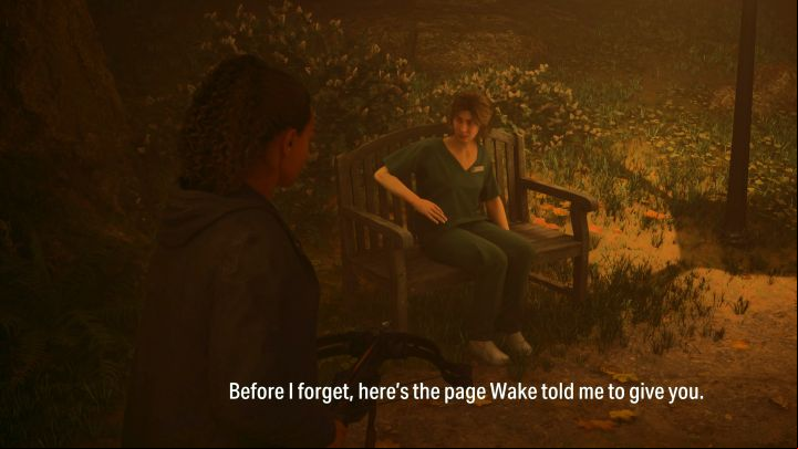 Obtaining this page is a mandatory story event - Alan Wake 2: All Manuscript Pages - Return 5-7 - Return - Saga Anderson - Alan Wake 2 Guide