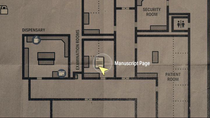 This Page is in Examination Room 2 in Wellness Center - this room is next to the local Break Room - Alan Wake 2: All Manuscript Pages - Return 5-7 - Return - Saga Anderson - Alan Wake 2 Guide