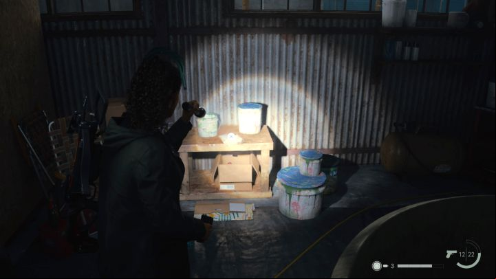 The Manuscript Page is hidden inside the Kalevala Knights Workshop, which is located next to Coffee World in Watery - Alan Wake 2: All Manuscript Pages - Saga - Return - Saga Anderson - Alan Wake 2 Guide