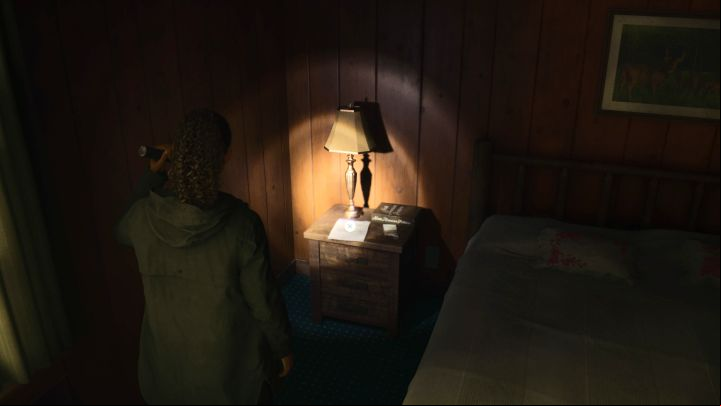 Once you get to play as Saga again after completing Initiation 2 as Wake, explore the western rooms of the Elderwood Palace Lodge in Bright Falls - Alan Wake 2: All Manuscript Pages - Saga - Return - Saga Anderson - Alan Wake 2 Guide