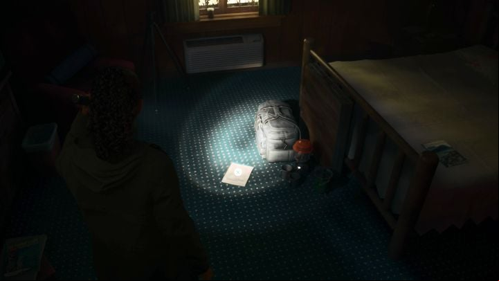 Once you get to play as Saga again after completing Initiation 2 as Wake, explore the western rooms of the Elderwood Palace Lodge in Bright Falls - Alan Wake 2: All Manuscript Pages - Saga - Return - Saga Anderson - Alan Wake 2 Guide