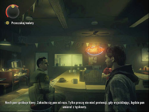 First DLC starts in the restaurant, youve previously visited at the beginning of the game - Alan Wake: DLC 1 The Signal Part 1 - walkthrough - Walkthrough - Alan Wake Game Guide & Walkthrough