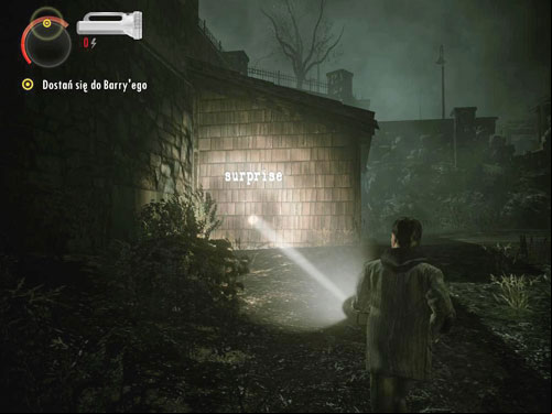 Go through the hole - Alan Wake: DLC 2 The Writer Part 1 - walkthrough - Walkthrough - Alan Wake Game Guide & Walkthrough