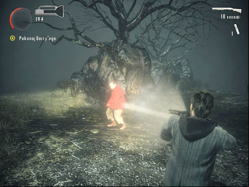 Right in front of the cabin youll find ammo and batteries, as well as pump shotgun - Alan Wake: DLC 2 The Writer Part 3 - walkthrough - Walkthrough - Alan Wake Game Guide & Walkthrough