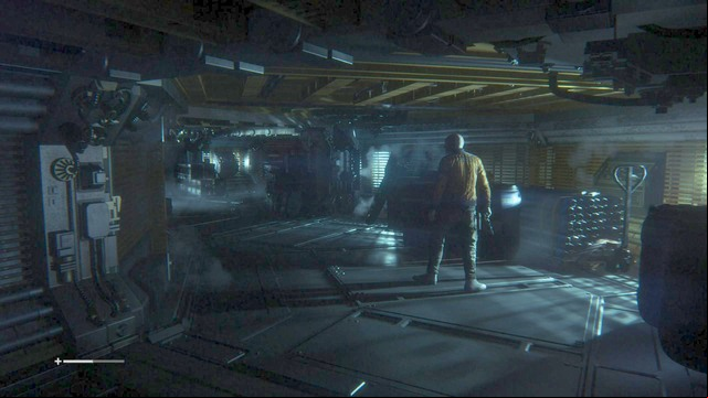 After a short cutscene, open the door with the maintenance jack and follow Axel - Head to the Transit Link with Axel - Walkthrough - Alien: Isolation - Game Guide and Walkthrough