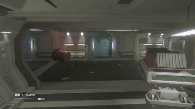 After you see what happened to Kuhlman, turn around and walk up to the elevator - Help Dr. Kuhlman - Walkthrough - Alien: Isolation - Game Guide and Walkthrough