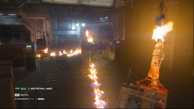 Molotov is a perfect weapon against the Alien - How to survive on hard - Alien: Isolation - Game Guide and Walkthrough
