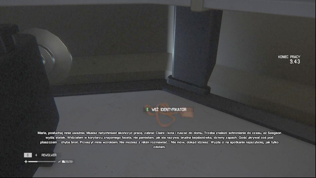 An ID Tag is under the desk in the middle of the lobby in Lorenz Systech Spire - Lorenz Systech Spire - Missing persons and Archive Logs - Alien: Isolation - Game Guide and Walkthrough