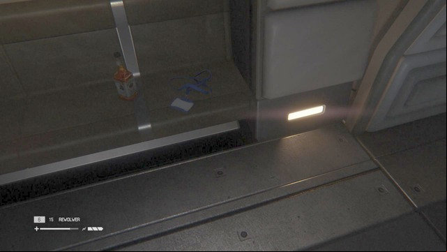 An ID Tag lies on a bench in the residential area - Solomons Habitation Tower - Missing persons and Archive Logs - Alien: Isolation - Game Guide and Walkthrough