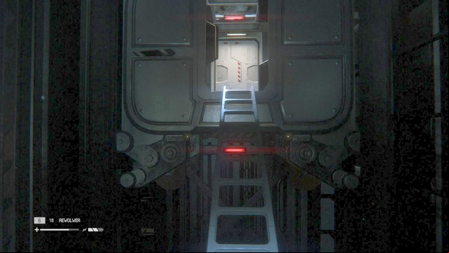 Climb up the ladders, until you get into an inactive elevator - Find Samuels in Seegson Synthetics - Walkthrough - Alien: Isolation - Game Guide and Walkthrough