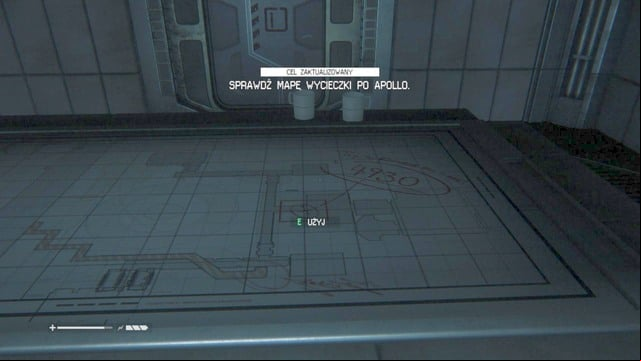 Approach the locked door, and activate the Apollo sales tour schematics - Get to Apollo core - Walkthrough - Alien: Isolation - Game Guide and Walkthrough