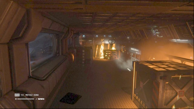 On your way you will encounter the Alien more than once (you can either sneak past it, or openly face it with your flamethrower) - Find a way for the Torrens to dock - Walkthrough - Alien: Isolation - Game Guide and Walkthrough