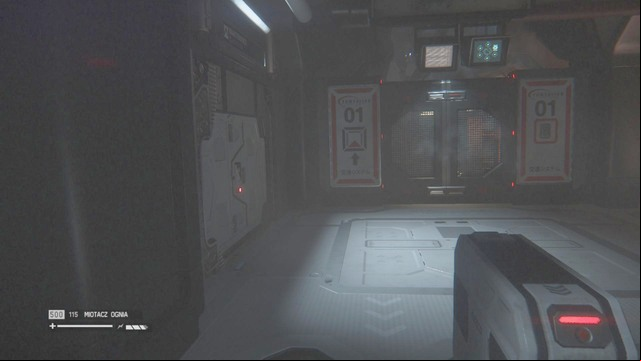 Then go through the door shown in the picture (ion torch required), and in the next room you will find a terminal, which reveals a door keycode (1851) - Find a way for the Torrens to dock - Walkthrough - Alien: Isolation - Game Guide and Walkthrough