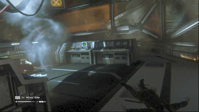 After hacking the console, approach the terminal in the middle of the room, get rid of an android there, and start the process - Escape Sevastopol - Walkthrough - Alien: Isolation - Game Guide and Walkthrough