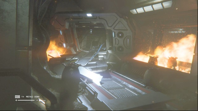 Turn left, and keep the flamethrower out - Escape Sevastopol - Walkthrough - Alien: Isolation - Game Guide and Walkthrough