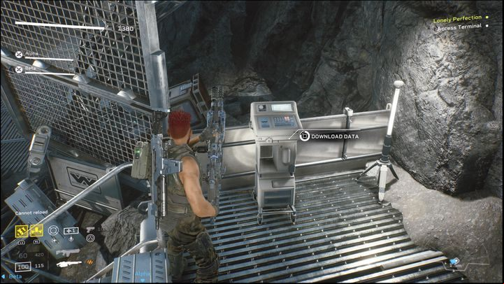 The first serious step will be reaching the terminal to files from it - Aliens: Fireteam Elite: Insertion - walkthrough - Giants in the ground - Aliens Fireteam Elite - guide, how to read