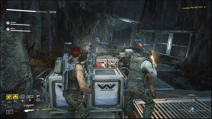As you continue to explore the location, you will encounter more enemies - Aliens: Fireteam Elite: Insertion - walkthrough - Giants in the ground - Aliens Fireteam Elite - guide, how to read