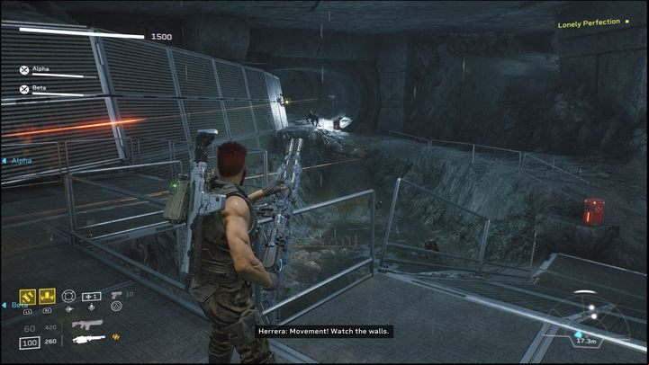 A significant number of Xenos will approach you by moving on the ceiling, so keep this in mind - Aliens: Fireteam Elite: Insertion - walkthrough - Giants in the ground - Aliens Fireteam Elite - guide, how to read