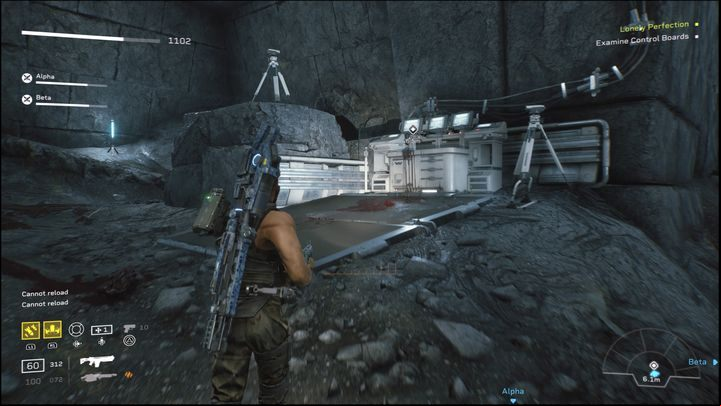 After repelling the Xenomorphs, continue your journey - Aliens: Fireteam Elite: Insertion - walkthrough - Giants in the ground - Aliens Fireteam Elite - guide, how to read