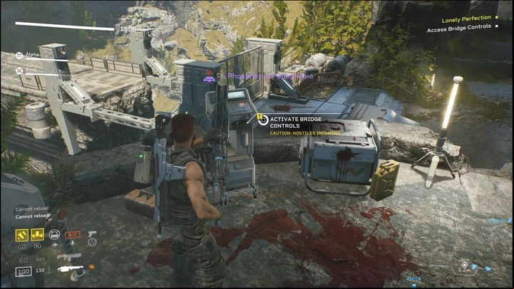 As you progress, you will notice a bridge, but to activate it and continue further, you will need to climb the hill and activate the - Aliens: Fireteam Elite: Insertion - walkthrough - Giants in the ground - Aliens Fireteam Elite - guide, how to read