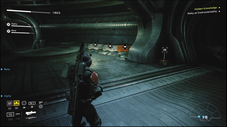 You'll need to face some opponents, but before that resupply at the ammo crate and pick-up a medkit - Aliens Fireteam Elite: Boarding - walkthrough - A gift of fire - Aliens Fireteam Elite Guide