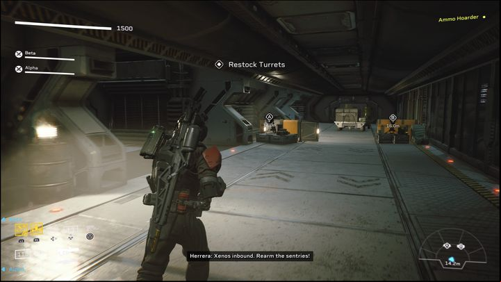 Your objective is to supply ammo for the turrets - Aliens Fireteam Elite: Breach - walkthrough - The only safe option - Aliens Fireteam Elite Guide