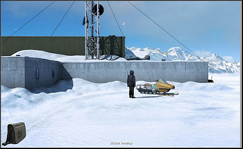 Now you have to figure out how to transport the bear to the sled dog cage - Arrange stuff to move the bear - Day 1 - Alpha Polaris - Game Guide and Walkthrough