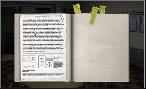 You can find it in Runes notebook (Articles bookmark) - Examine bones left in the hood - Day 2 - Alpha Polaris - Game Guide and Walkthrough