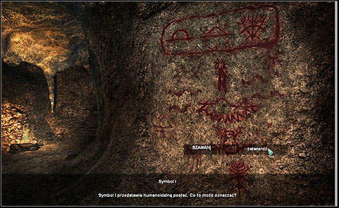 Take a look at first symbol on the wall (at the bottom) - Find answers in a cave - Day 3 - Alpha Polaris - Game Guide and Walkthrough