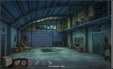 Now use a wrench and throw it at the window over the gate in order to lure Alisteir into the garage - Disarm Alisteir - Night 4 - Alpha Polaris - Game Guide and Walkthrough