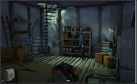 Use a meat hook hanging on the right and attach it to the pump lid - Save Nova - Night 4 - Alpha Polaris - Game Guide and Walkthrough