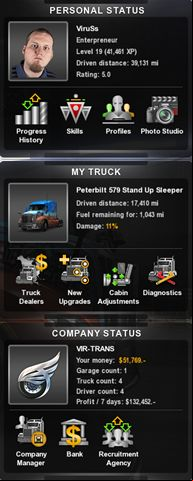 You can receive necessary funds by taking a loan - Taking a loan - Bank - American Truck Simulator - Game Guide and Walkthrough