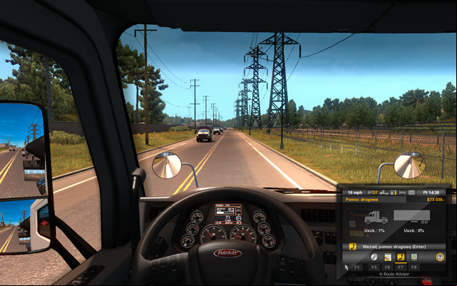 First of all it does not accelerate fast (that feature depends on the engine - the more powerful the better) - Driving the truck; steering - Driving your truck across the States - American Truck Simulator - Game Guide and Walkthrough