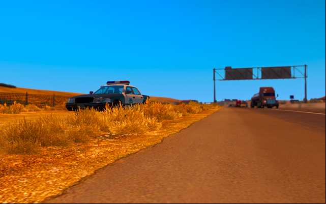 1 - Traffic lights; Police - Driving your truck across the States - American Truck Simulator - Game Guide and Walkthrough