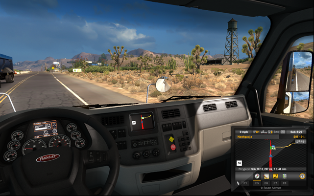 Pay attention to fuel level - Using gas stations; driver resting - Driving your truck across the States - American Truck Simulator - Game Guide and Walkthrough
